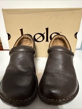 Olala Brown Leather Slip-On Women's Loafers